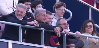 REAKCJA LAPORTY na przyśpiewkę: ''KTO NIE SKACZE, TEN MADRIDISTA'' xD [VIDEO]